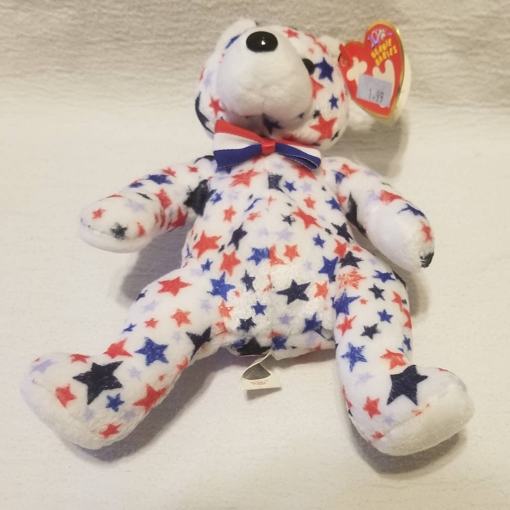 EUC "White" 2003 patriotic Beanie Baby - Picture 2 of 12